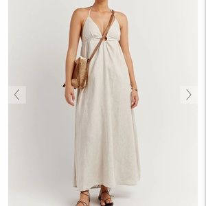 NWT Dissh linen halter dress US 10